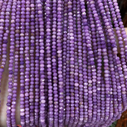 Phosphosiderite Rondelle Faceted Beads 2x3mm 15''