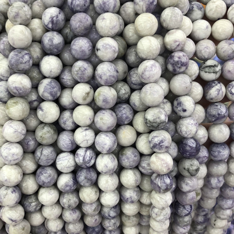 Perles de pierre turquoise violette 6 mm 8 mm 10 mm 12 mm 15''