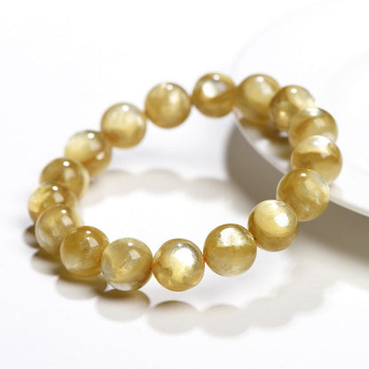 Golden Lepidolite Bracelet 7''