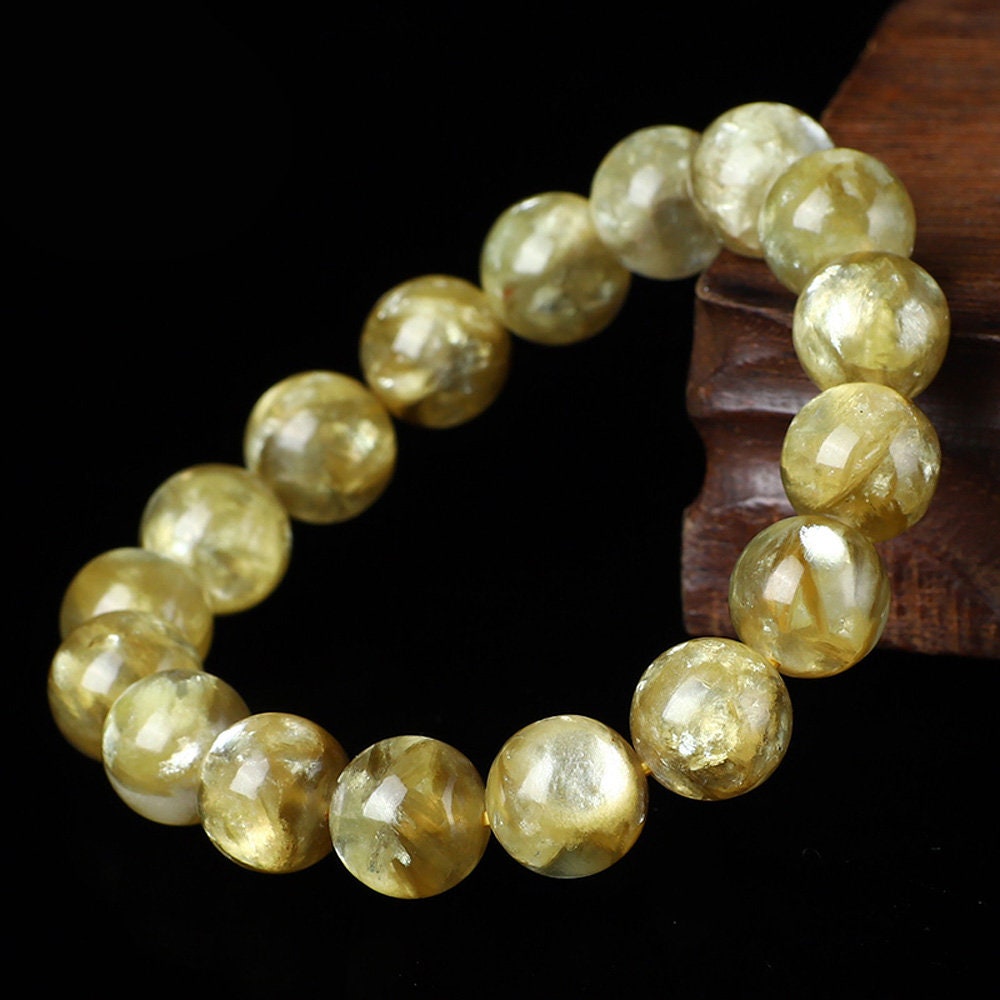 Golden Lepidolite Bracelet 7''