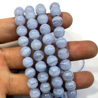 AA+ Purple Lace Agate Bracelet 7.5''