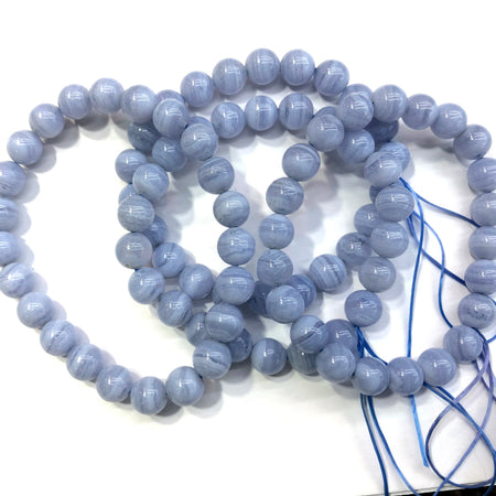 AA+ Purple Lace Agate Bracelet 7.5''