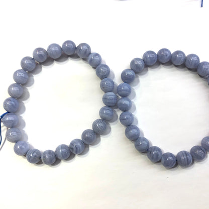 AA+ Purple Lace Agate Bracelet 7.5''