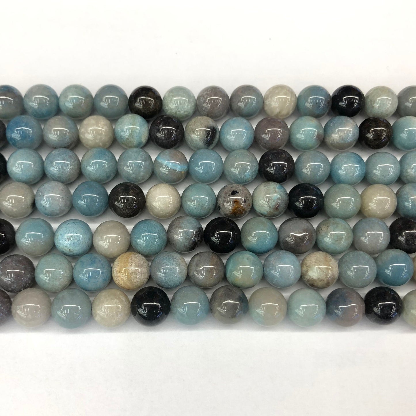 Blue Trolleite Beads 15''