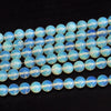 Blå opalperler 4mm 6mm 8mm 10mm 12mm 15''