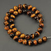 A Yellow Tiger Eye Beads 4-20mm 15''