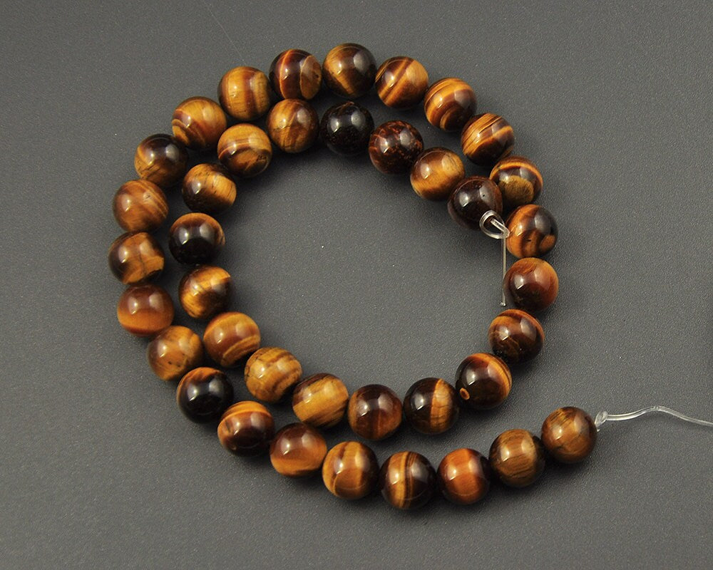 A Yellow Tiger Eye Beads 4-20mm 15''
