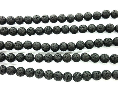 Lava Beads 4mm 6mm 8mm 10mm 12mm 15''