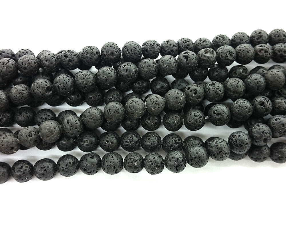 Lava Beads 4mm 6mm 8mm 10mm 12mm 15''