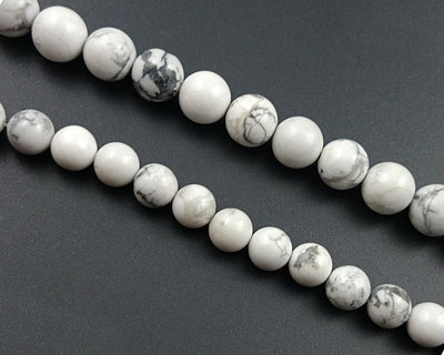 Howlite Beads 2mm 3mm 4mm 6mm 8mm 10mm 12mm 15''