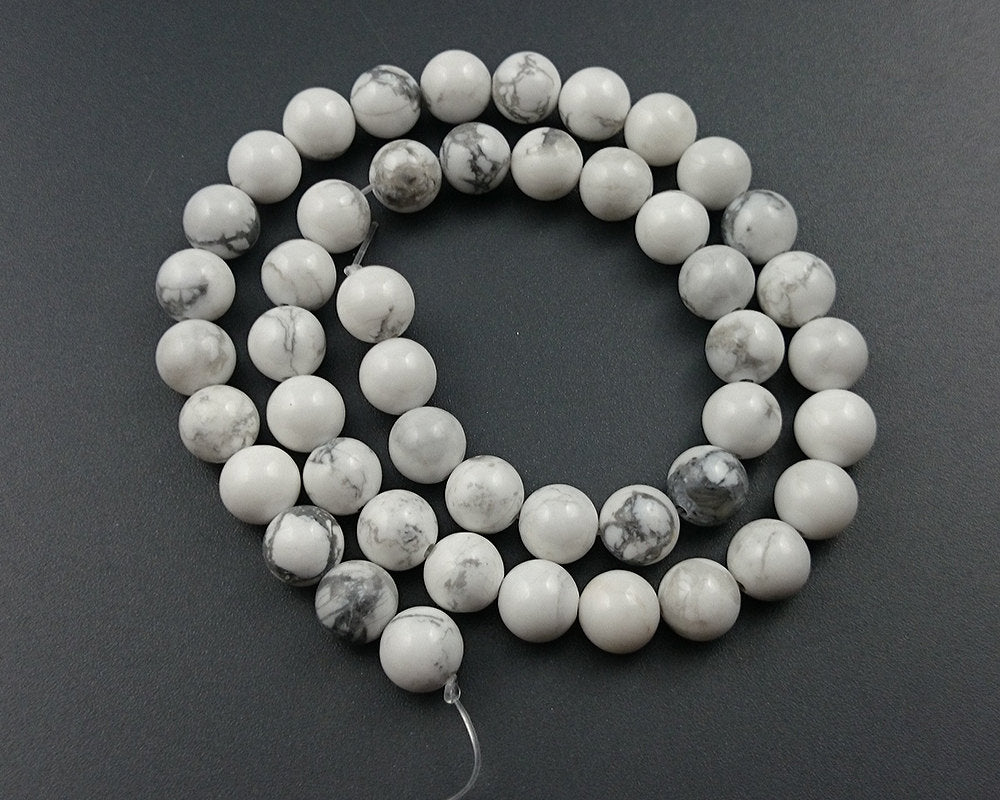 Howlite Beads 2mm 3mm 4mm 6mm 8mm 10mm 12mm 15''