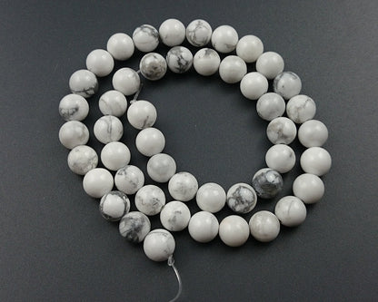 Howlite Beads 2mm 3mm 4mm 6mm 8mm 10mm 12mm 15''