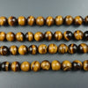 A Yellow Tiger Eye Beads 4-20mm 15''
