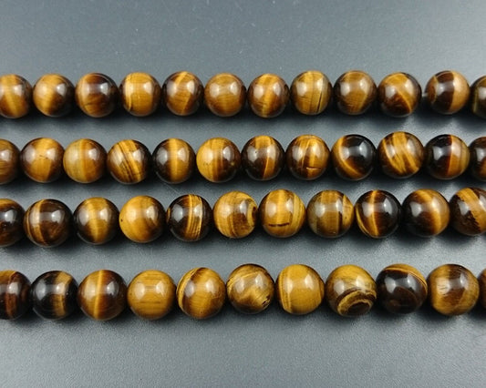 A Yellow Tiger Eye Beads Natural Gemstone Beads 4mm 6mm 8mm 10mm 12mm 14mm 16mm 18mm 20mm 15''