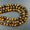 A Yellow Tiger Eye Beads 4-20mm 15''