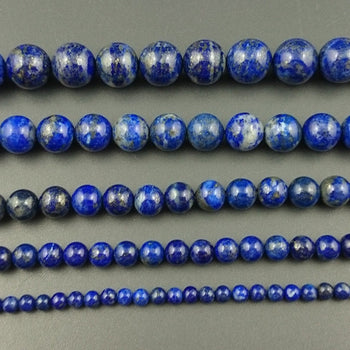 A Lapis Lazuli Beads Genuine Stone  4mm 6mm 8mm 10mm 12mm 14mm 15''