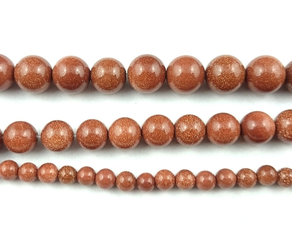 Gold Sandstone Beads 4mm 6mm 8mm 10mm 12mm 14mm 15''