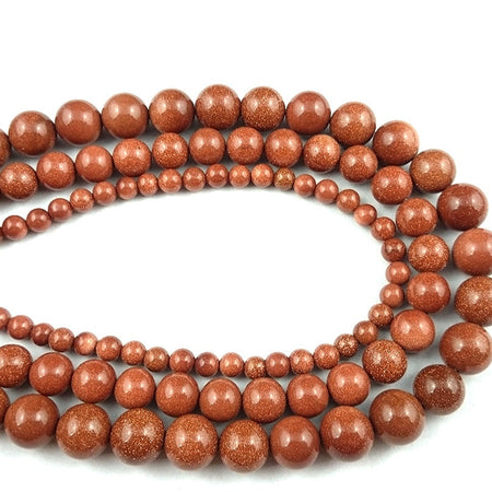 Gold Sandstone Beads 4mm 6mm 8mm 10mm 12mm 14mm 15''