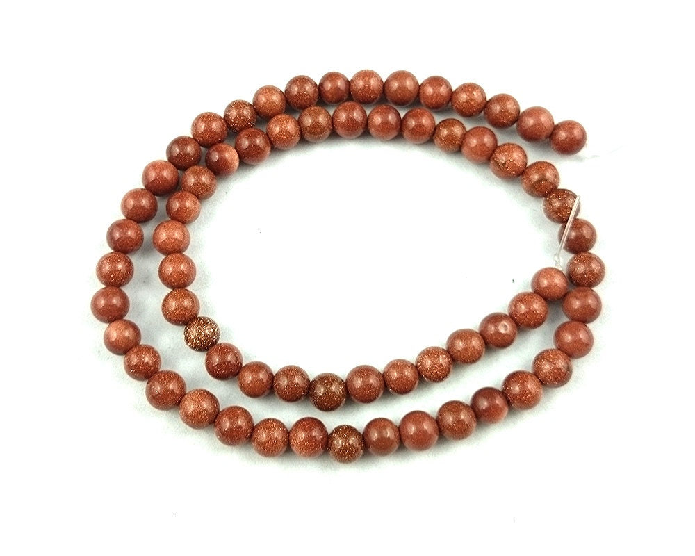 Perles de grès doré 4 mm 6 mm 8 mm 10 mm 12 mm 14 mm 15''