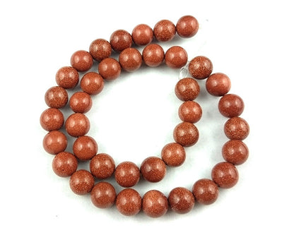 Perles de grès doré 4 mm 6 mm 8 mm 10 mm 12 mm 14 mm 15''