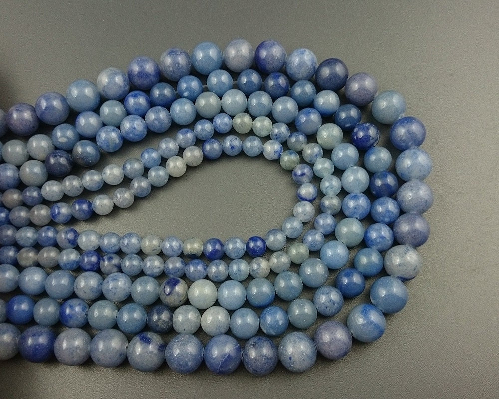 Blue Aventurine Beads 4mm 6mm 8mm 10mm 12mm 15''