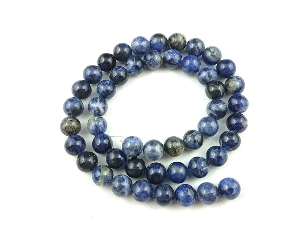 Blue Sodalite Beads 4mm 6mm 8mm 10mm 12mm 15''