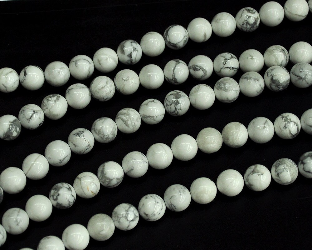 Howlite Beads 2mm 3mm 4mm 6mm 8mm 10mm 12mm 15''