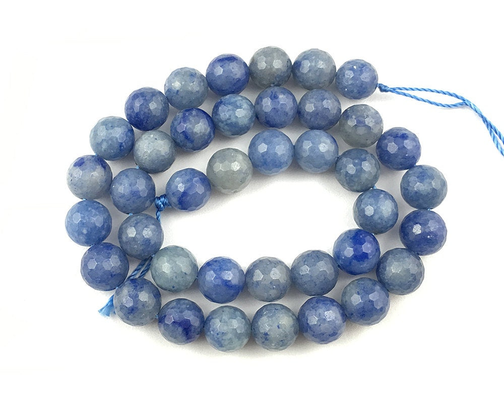 Blue Aventurine Faceted Beads 4mm 6mm 8mm 10mm 15''
