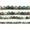 Perles à facettes en agate indienne 4 mm, 6 mm, 8 mm, 10 mm, 12 mm, 15 pouces