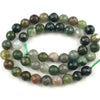 Perles à facettes en agate indienne 4 mm, 6 mm, 8 mm, 10 mm, 12 mm, 15 pouces