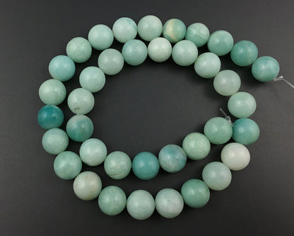 Perles d'Amazonite verte 4 mm 6 mm 8 mm 10 mm 12 mm 15''