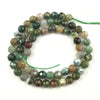 Perles à facettes en agate indienne 4 mm, 6 mm, 8 mm, 10 mm, 12 mm, 15 pouces