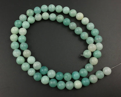 Perles d'Amazonite verte 4 mm 6 mm 8 mm 10 mm 12 mm 15''