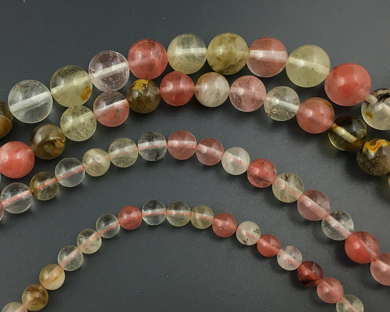 Rainbow Cherry Quartz Beads 4mm 6mm 8mm 10mm 15''