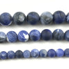 Sodalite Matte Beads Natural Gemstone Beads 4mm 6mm 8mm 10mm 12mm 15''
