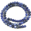 Sodalite Matte Beads Natural Gemstone Beads 4mm 6mm 8mm 10mm 12mm 15''