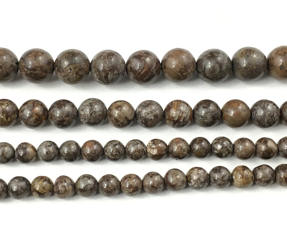 Chinese Obsidian Stone Beads 4mm 6mm 8mm 10mm 12mm 15''