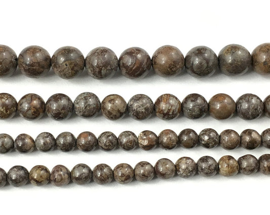 Chinese Obsidian Stone Beads 4mm 6mm 8mm 10mm 12mm 15''