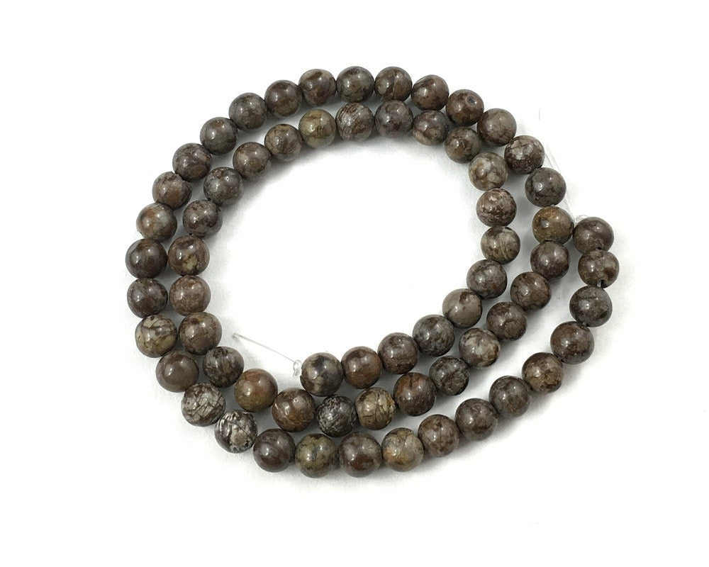 Chinese Obsidian Stone Beads 4mm 6mm 8mm 10mm 12mm 15''