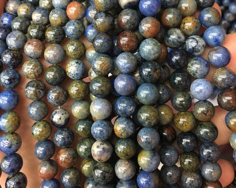 A+ Rainbow Dumortierite Beads 6mm 8mm 10mm 12mm 15''