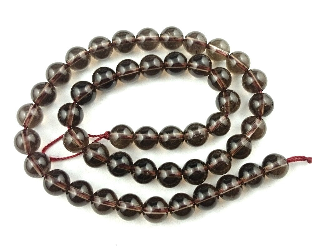 Natural Smoky Quartz Stone Beads  4mm 6mm 8mm 10mm 15''