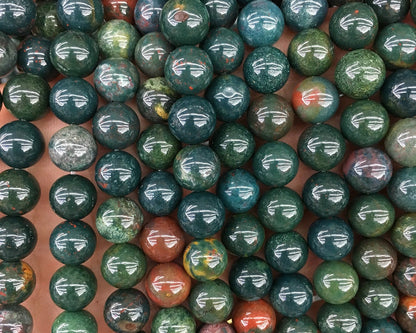Bloodstone Beads 4mm 6mm 8mm 10mm 12mm 15''